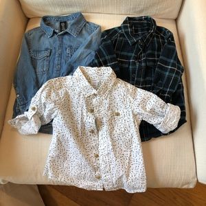 Baby boy button down shirts